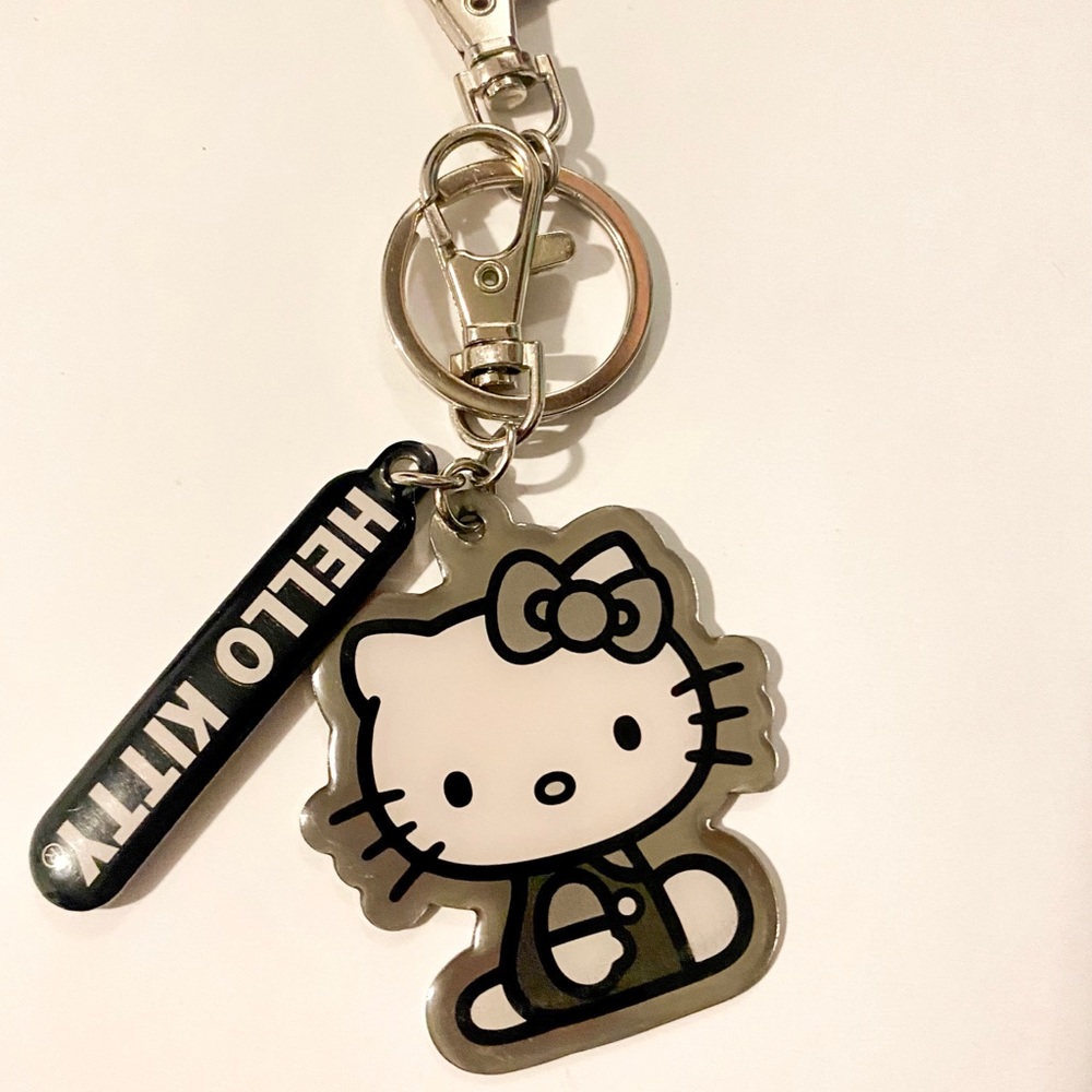 Hello Kitty Sanrio black & white key chain